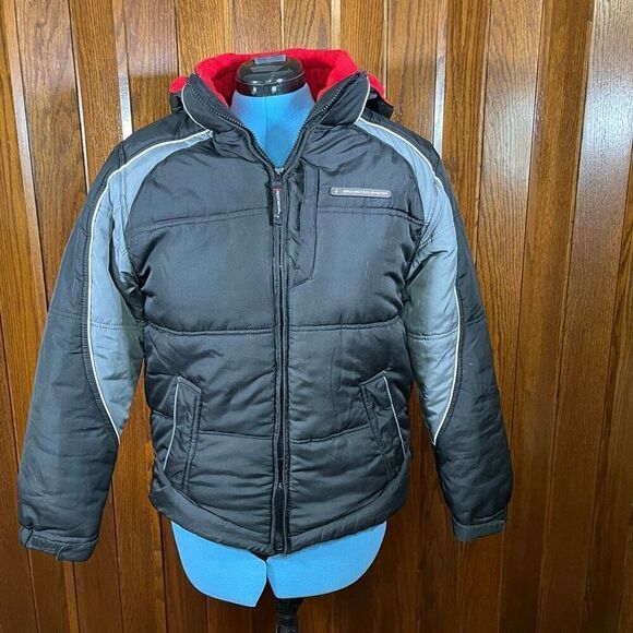 Protection systems winter coat jacket size XL 18/20 Black Red White - Picture 1 of 8
